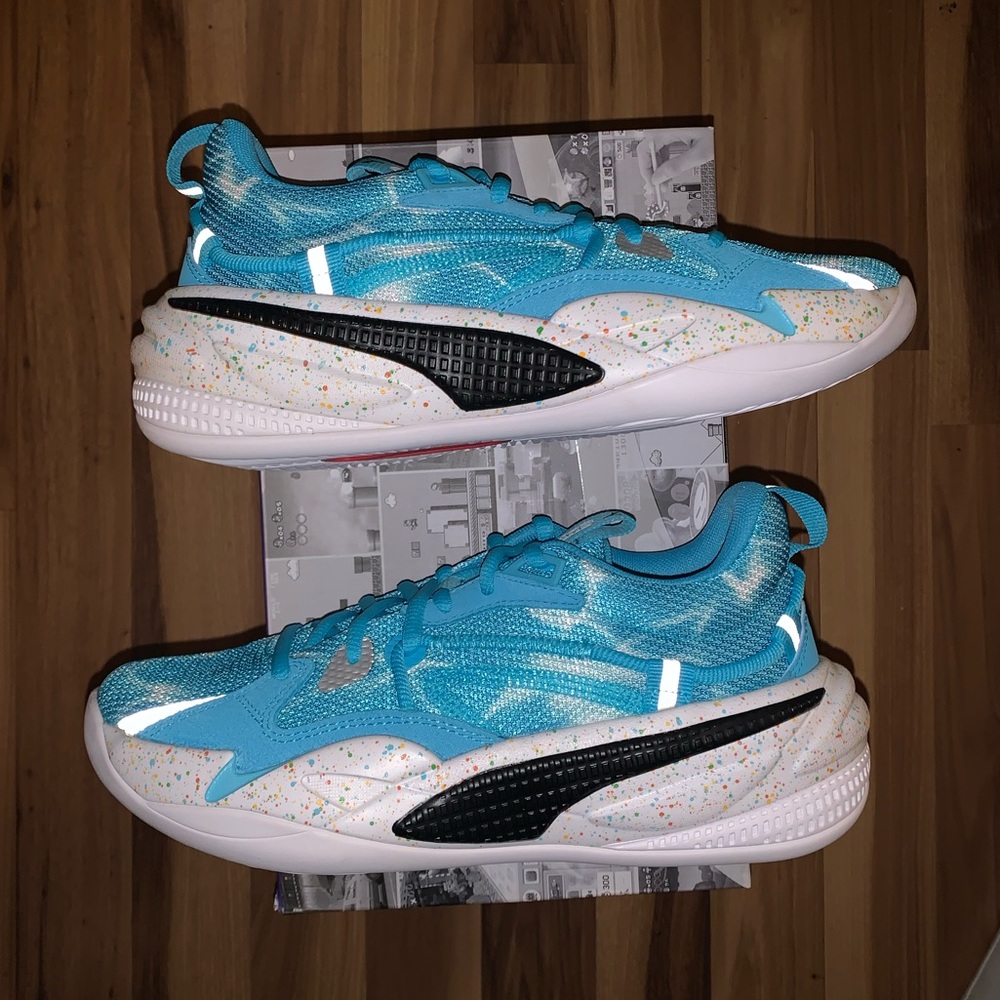 Puma RS Dreamer Jr. x J Cole x Nintendo Super Mario Sunshine Blue Sneakers